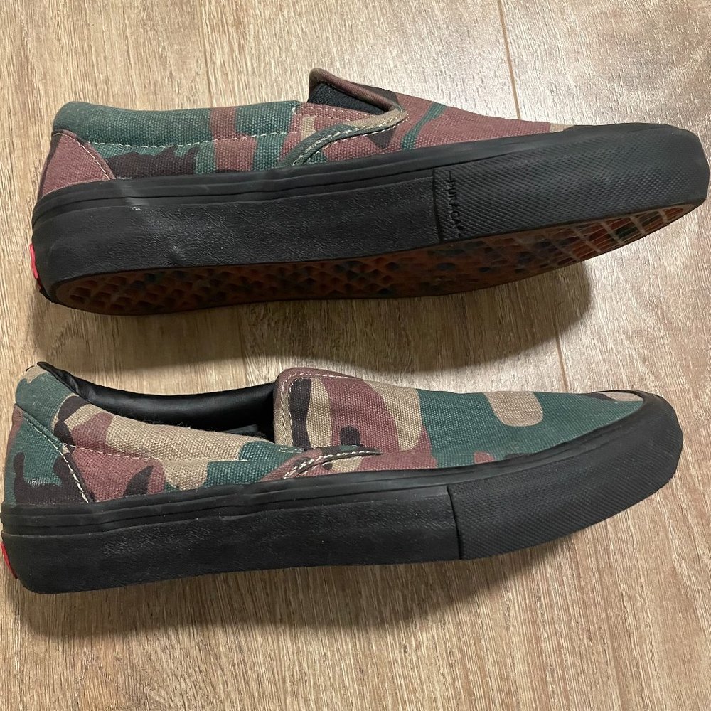 Vans Slip-On Pro Camo Black UltraCush HD Sneakers Women’s 7 - Picture 2 of 8